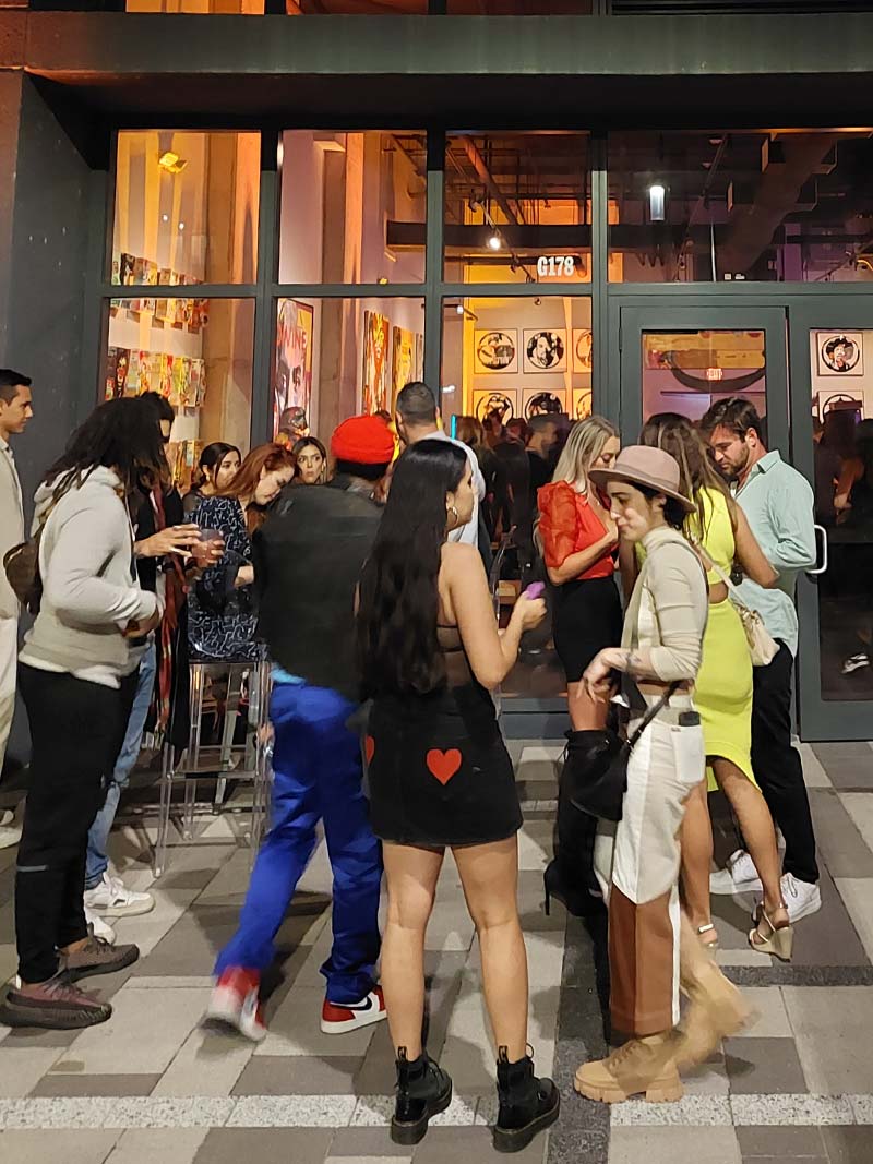 event with the participation of artist Leonardo Hidalgo